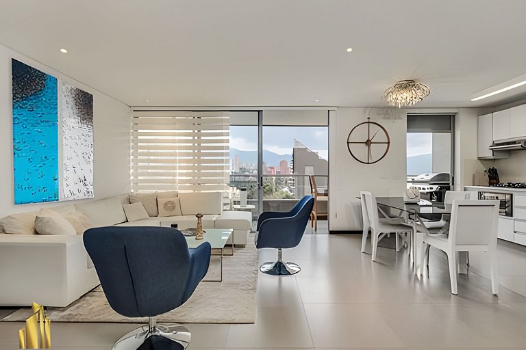 Life 1202 - Pleasant Apt in Poblado with AC