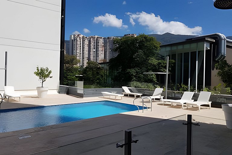 Square1623 -Apt lleno de luz/piscina y buena vista