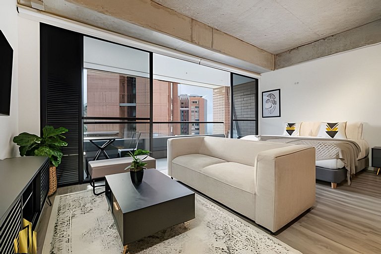 Wall 408 - Loft acogedor y luminoso en El Poblado