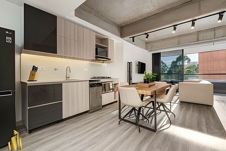 Wall 408 - Loft acogedor y luminoso en El Poblado