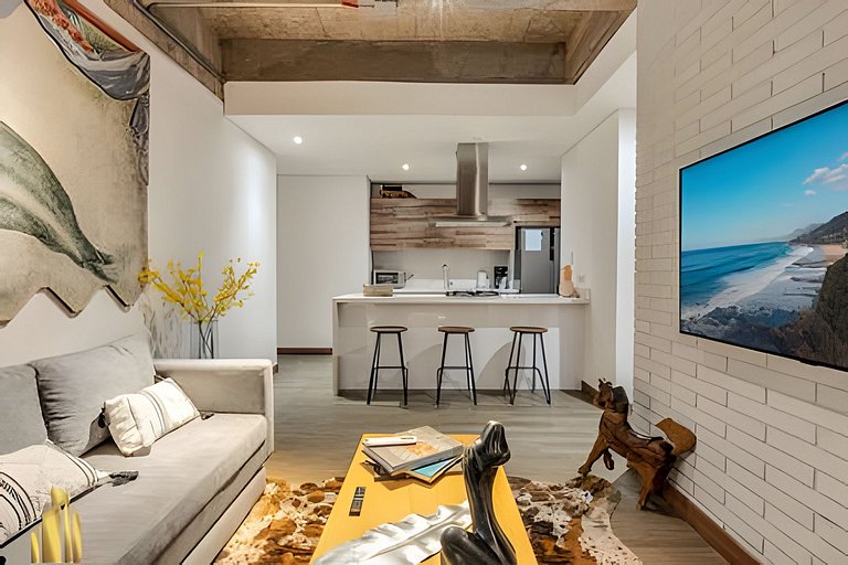 Distrito Vera 1023 - Chic & Cozy Apt Balcony