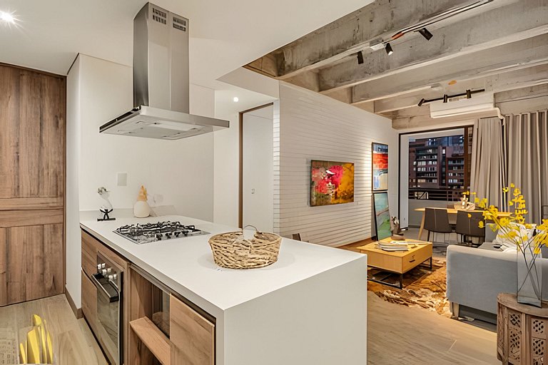 Distrito Vera 1023 - Chic & Cozy Apt Balcony