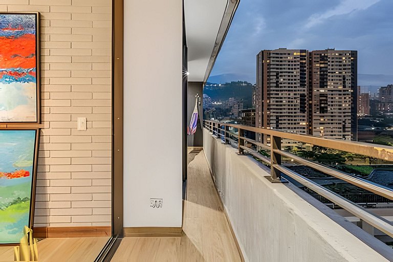 Distrito Vera 1023 - Chic & Cozy Apt Balcony