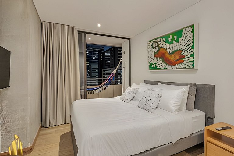 Distrito Vera 1023 - Chic & Cozy Apt Balcony