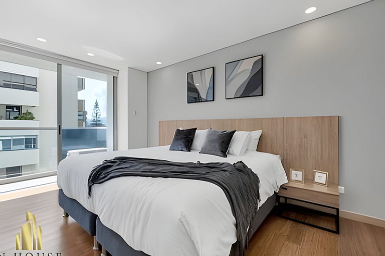 Campestre 704 - Sophisticated Apt with AC & gym