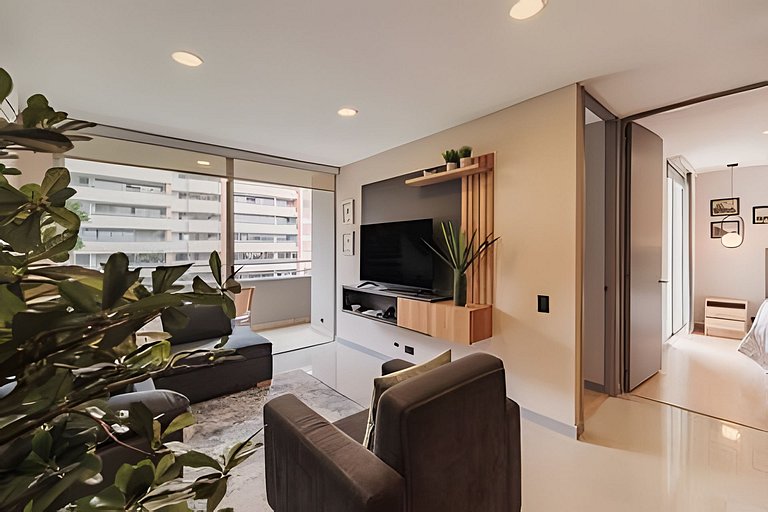 Next Avenue 702 - Apt with balcony and AC/Poblado