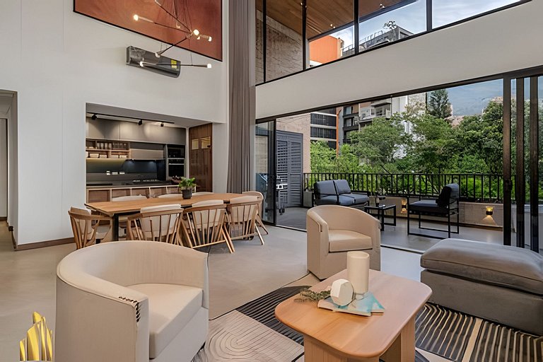 Morph 401 - Modern apt High Ceilings BBQ/Jacuzzi