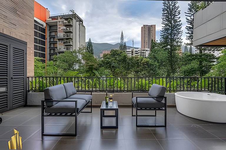 Morph 401 - Modern apt High Ceilings BBQ/Jacuzzi