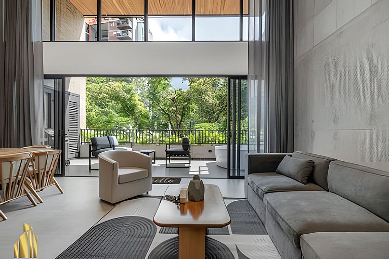 Morph 201 - High ceilings & modern apt/BBQ