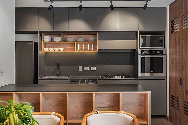 Morph 201 - High ceilings & modern apt/BBQ