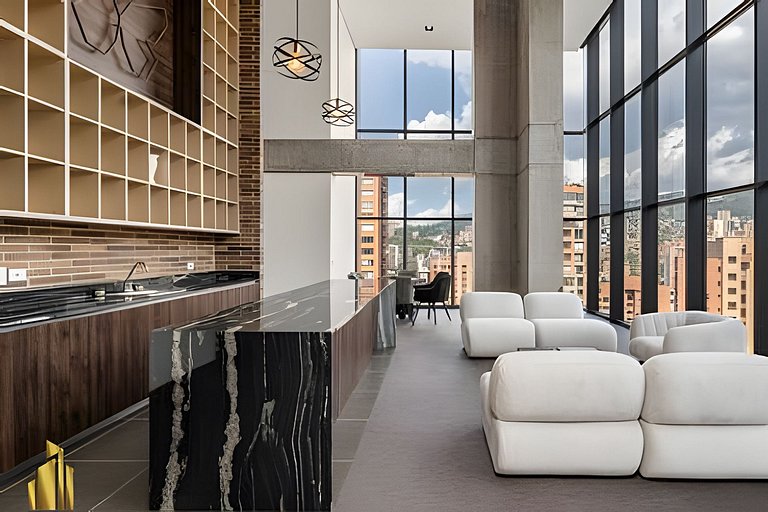 Morph 1402 - Stylish apt in Poblado/AC/Jacuzzi