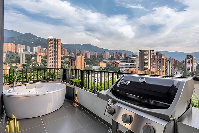 Morph 1802 - Stylish Escape in Poblado AC/Jacuzzi