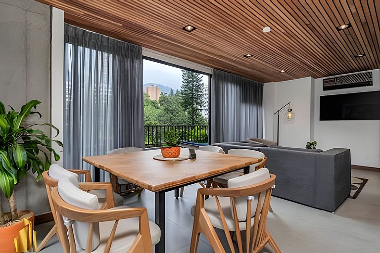 Morph 501 - Spacious Cozy Apt Poblado/BBQ/Jacuzzi
