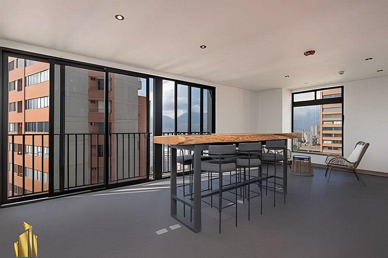Morph 501 - Spacious Cozy Apt Poblado/BBQ/Jacuzzi