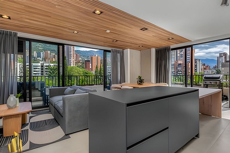 Morph 1002 - Luxe apt in Poblado/AC/BBQ