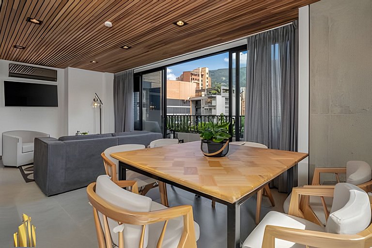 Morph 1002 - Luxe apt in Poblado/AC/BBQ