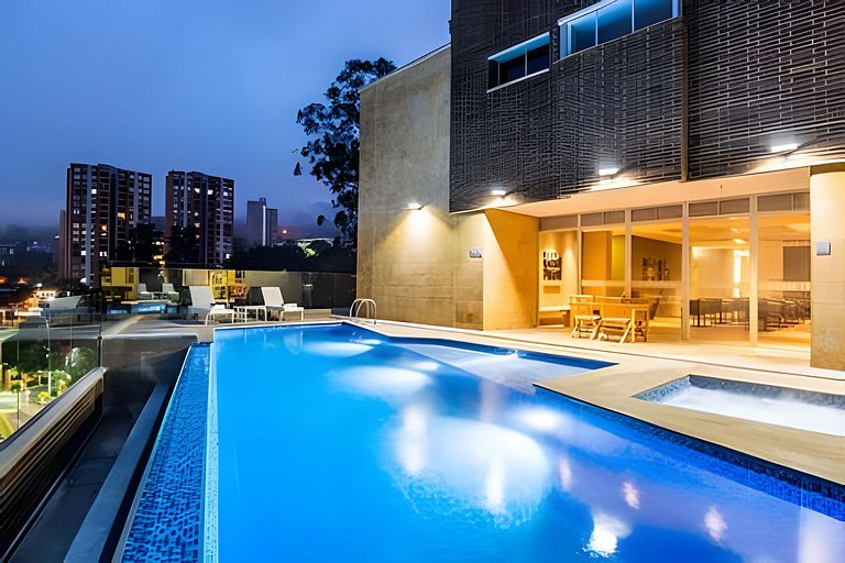 Urbano2205-Serenidad y fitness. Apt- piscina/gym
