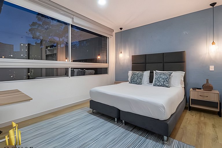Urbano701-Apt relajante con piscina, jacuzzi y gym