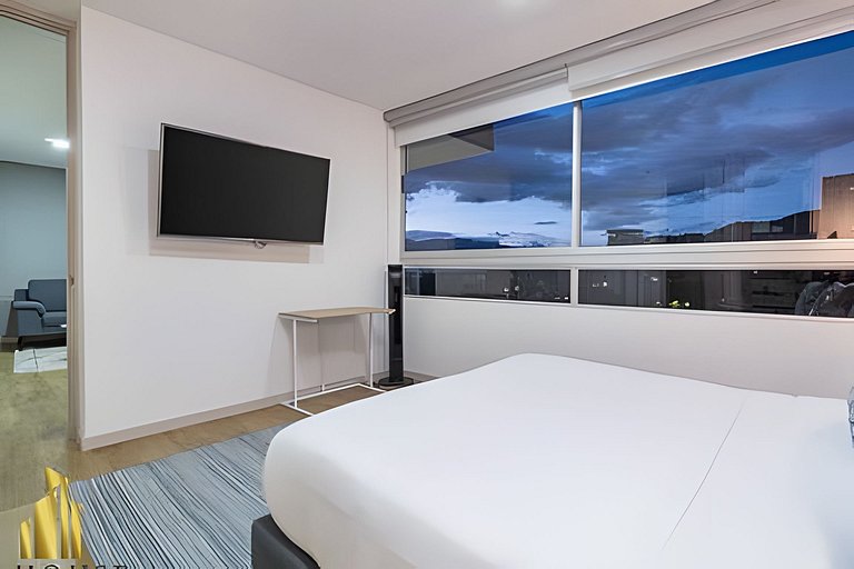 Urbano701-Apt relajante con piscina, jacuzzi y gym