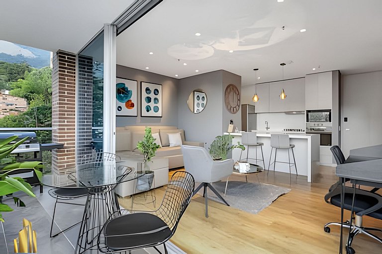 Apartamento sereno y luminoso con piscina/gimnasio