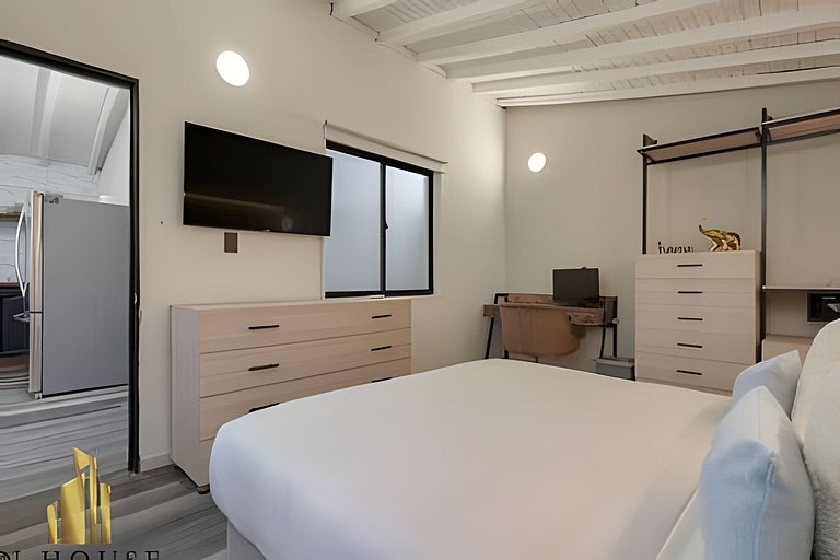 Manila 27 - Apt in Poblado with Terrace/AC/Jacuzzi