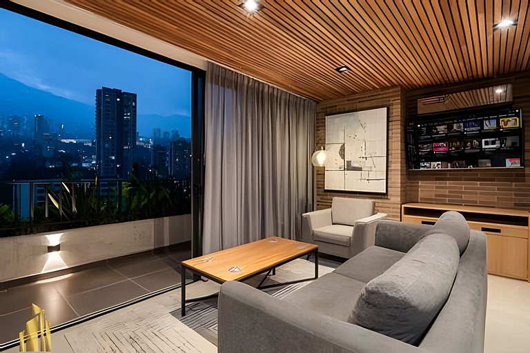 Morph 1501 - Vibrant apt in Poblado/AC/Jacuzzi/BBQ