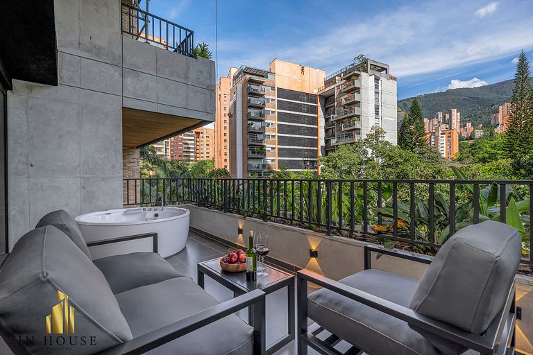 Morph 302 - Apt moderno con techos altos, BBQ